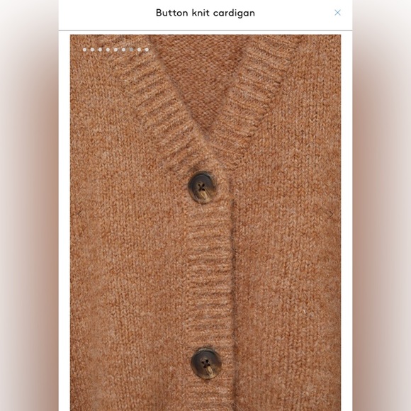 Button up Cardigan brown NWTS - Picture 3 of 9